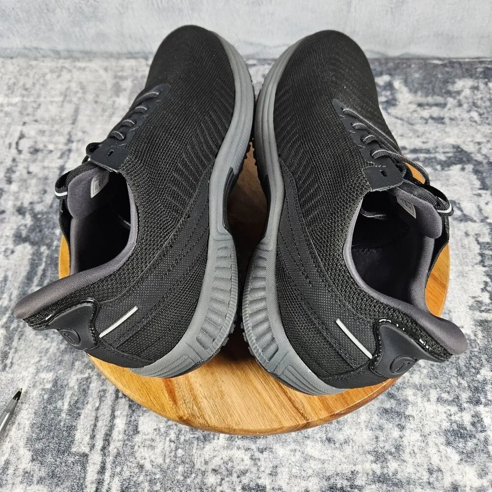 Orthofeet Yari Men's Size 9.5 2E Wide Black Comfort Shoes Sneakers Casual 20011